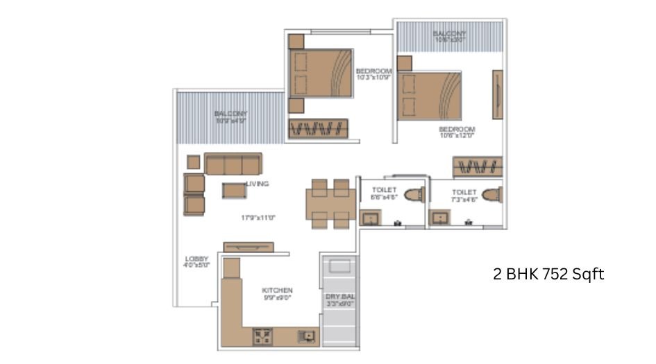 Renuka-Panchatattva-Gallery-2BHK-Unit-Plan